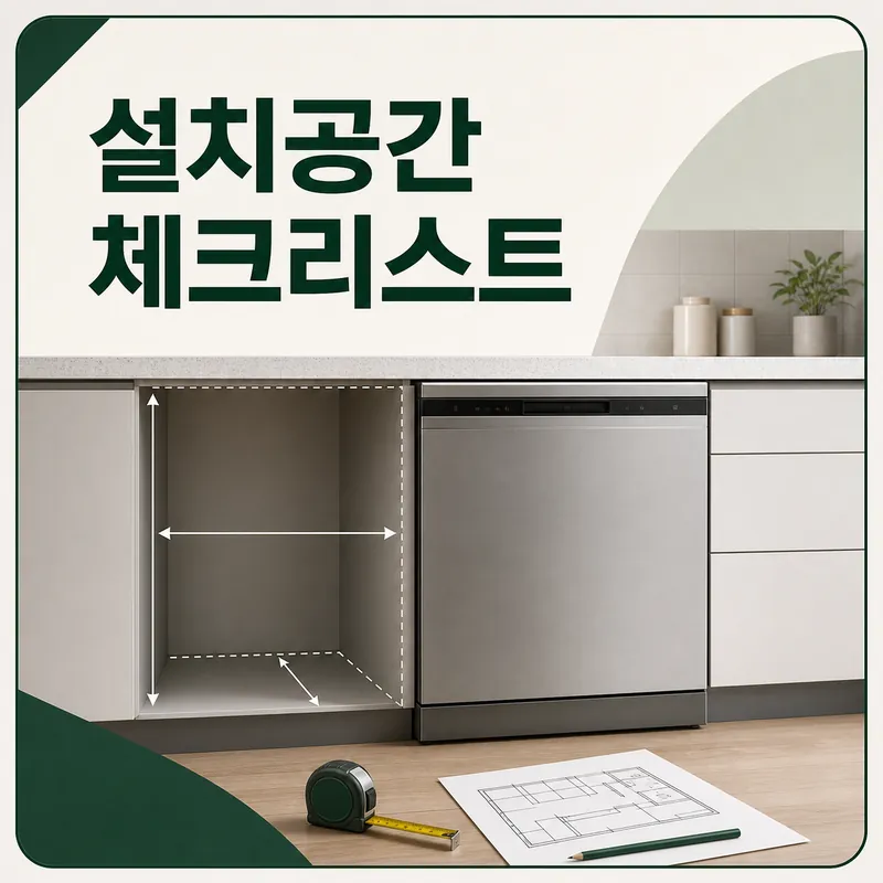 식기세척기 설치공간 체크리스트 대표 이미지