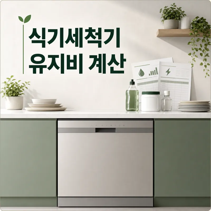 식기세척기 유지비 계산 대표 이미지